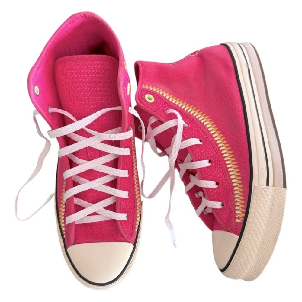 Converse Chuck Taylor All Star Eva Lift Hot Pink Girlcore Skater Sneakers EUC